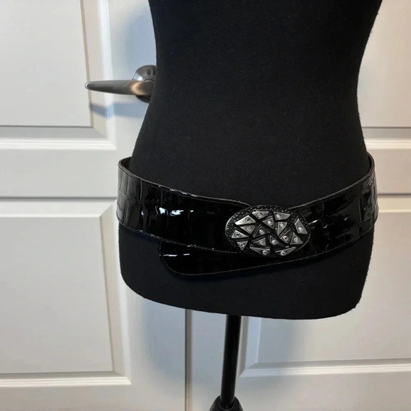 Vintage | Pelletteria Number One | Patent Leather  Jewel Made in Italy Belt - Picture 2 of 11